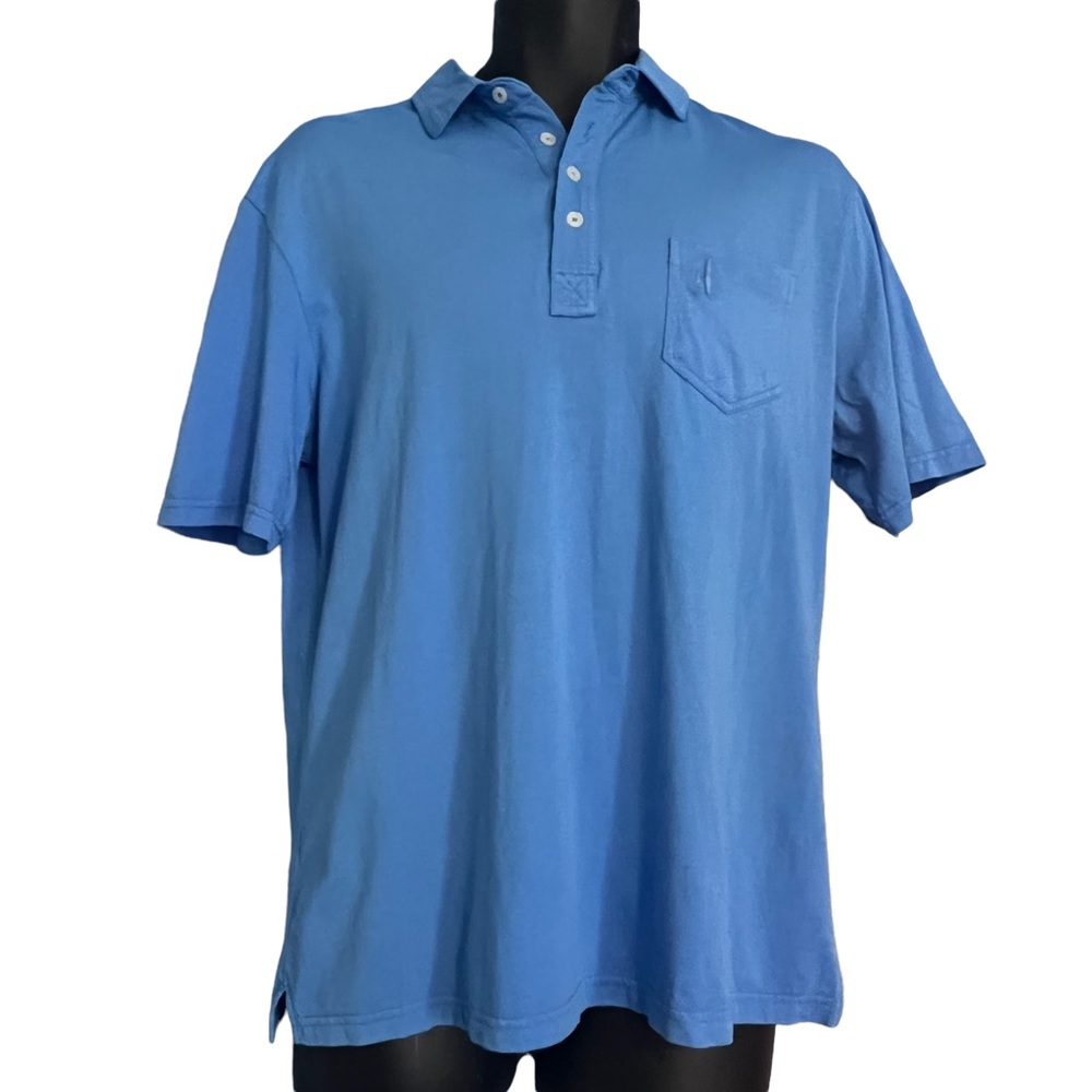 Johnnie-O Polo Golf Shirt ~ Blue ~ Size Medium